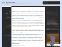 Tablet Screenshot of databigandsmall.com